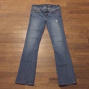 AE Distressed Slim Jeans